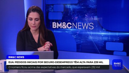EUA: PEDIDOS INICIAIS POR SEGURO-DESEMPREGO FICAM EM 239 MIL