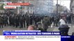 Retraites: de premières tensions éclatent en marge de la manifestation parisienne