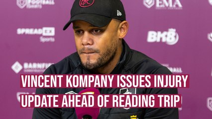 Vincent Kompany provides an injury update on Josh Brownhill, Anass Zaroury and Jay Rodriguez