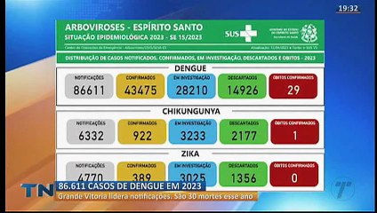 ES registra 2 mil casos de dengue por dia