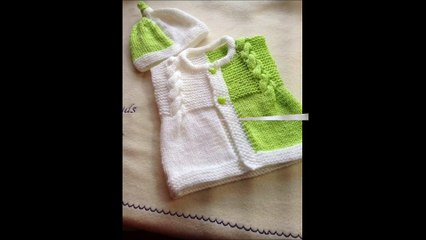 Very beautiful handknitting baby sweater design