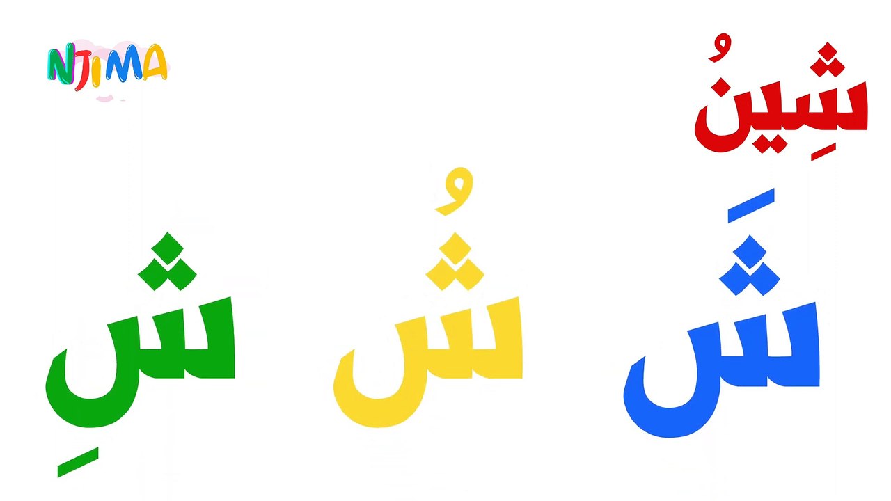 أغنية لغتي العربية مع الحروف و الحركات ( فتحة ضمّة كسرة ) ألف أَ أُ إِ ...