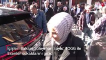 İçişleri Bakanı Süleyman Soylu, TOGG ile Esenler sokaklarını gezdi