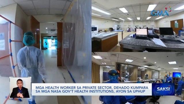Ilang health worker sa private hospitals, naliliitan sa hazard pay na nakuha nila ngayong Covid pandemic | Saksi