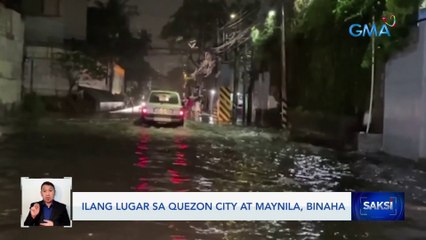 Ilang lugar sa Quezon City at Maynila, binaha | Saksi