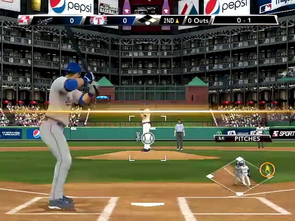 Major League Baseball 2k9 Dodgers Vs Rangers Part 1