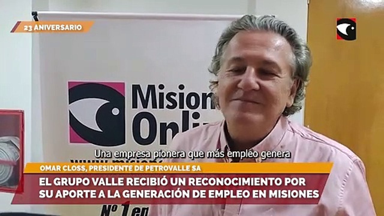 El Grupo Valle recibió un reconocimiento por su aporte a la generación de empleo en Misiones