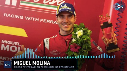 Miguel Molina, piloto de Ferrari en el Mundial de resistencia: "Hay que darle tiempo al coche"