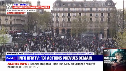 David Le Bars, secrétaire général du SCPN: "Le plus difficile va arriver ce soir (...) ces mouvements spontanés en réaction à la décision du Conseil constitutionnel"