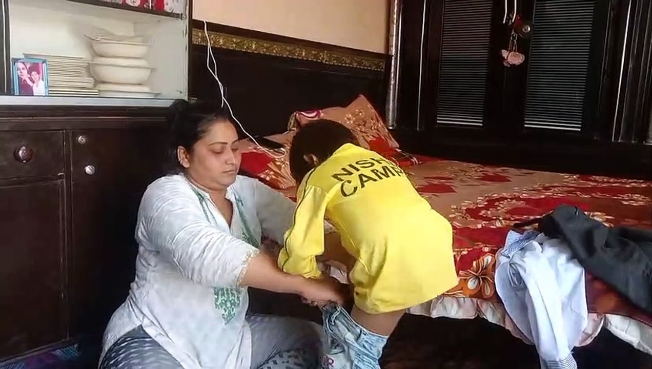 Pakistani Mother With Her Daughter - Pak Family Lifestyle_Village Life _ Baby Care_Mother Love Baby