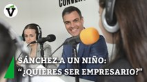 El gesto elocuente de Pedro Sánchez a un niño cuando este le dice que quiere ser empresario