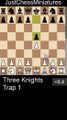 Three Knights Opening. Trap 1