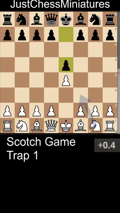 Scotch Game. Trap 1