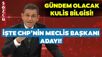 Fatih Portakal'dan Gündem Olacak Kulis Bilgisi! İşte CHP'nin Meclis Başkanı Adayı