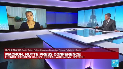 Alongside Dutch PM Rutte, 'Macron links domestic reforms to European strategic autonomy'