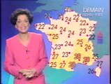 TF1 - 31 Août 1993 - Pubs, teasers, JT Nuit, météo (Catherine Laborde), générique 