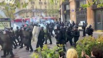 صدامات بين الشرطة ومناهضي اصلاح نظام التقاعد في باريس