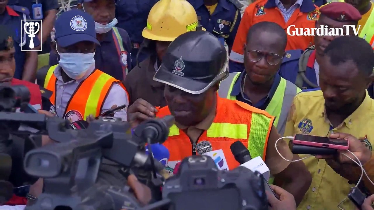 Aftermath of Banana Island building collapse video Dailymotion