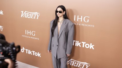 The Front Slit on Dua Lipa's Denim Dress Couldn't Have Been Any Higher