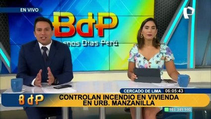 Cercado de Lima: controlan incendio en inmueble de la urbanización Manzanilla