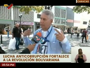 Pueblo caraqueño expresa su opinión sobre la lucha anticorrupción