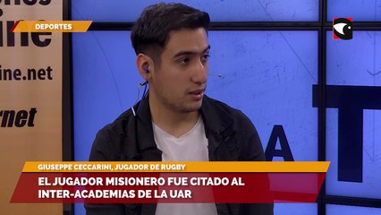 Jugador misionero de rugby fue citado al inter-academias de la UAR