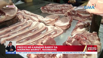 Presyo ng karneng baboy sa Marikina Market, nagmahal | UB