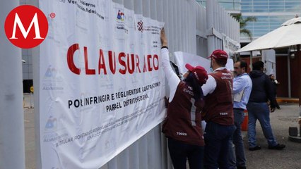 Debido al incumplimiento de los permisos de construcción, clausuran obra en Santa Fe; CdMx