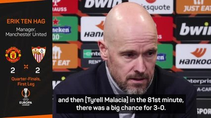 Ten Hag rues 'bad luck' as United suffer late setback against Sevilla