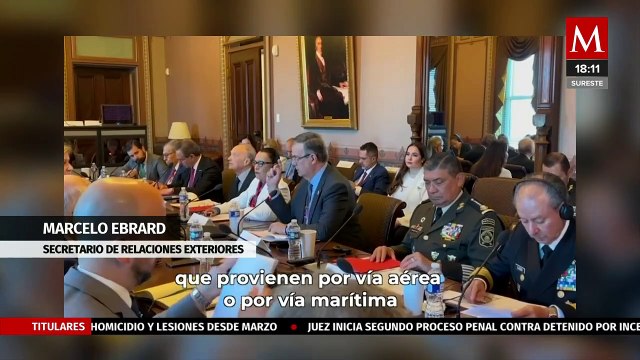México, enfocado en combate al tráfico de fentanilo y de armas: Ebrard en reunión en la Casa Blanca