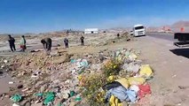 Accidente de tránsito en la carretera Oruro - Capachos, deja el saldo de nueve heridos