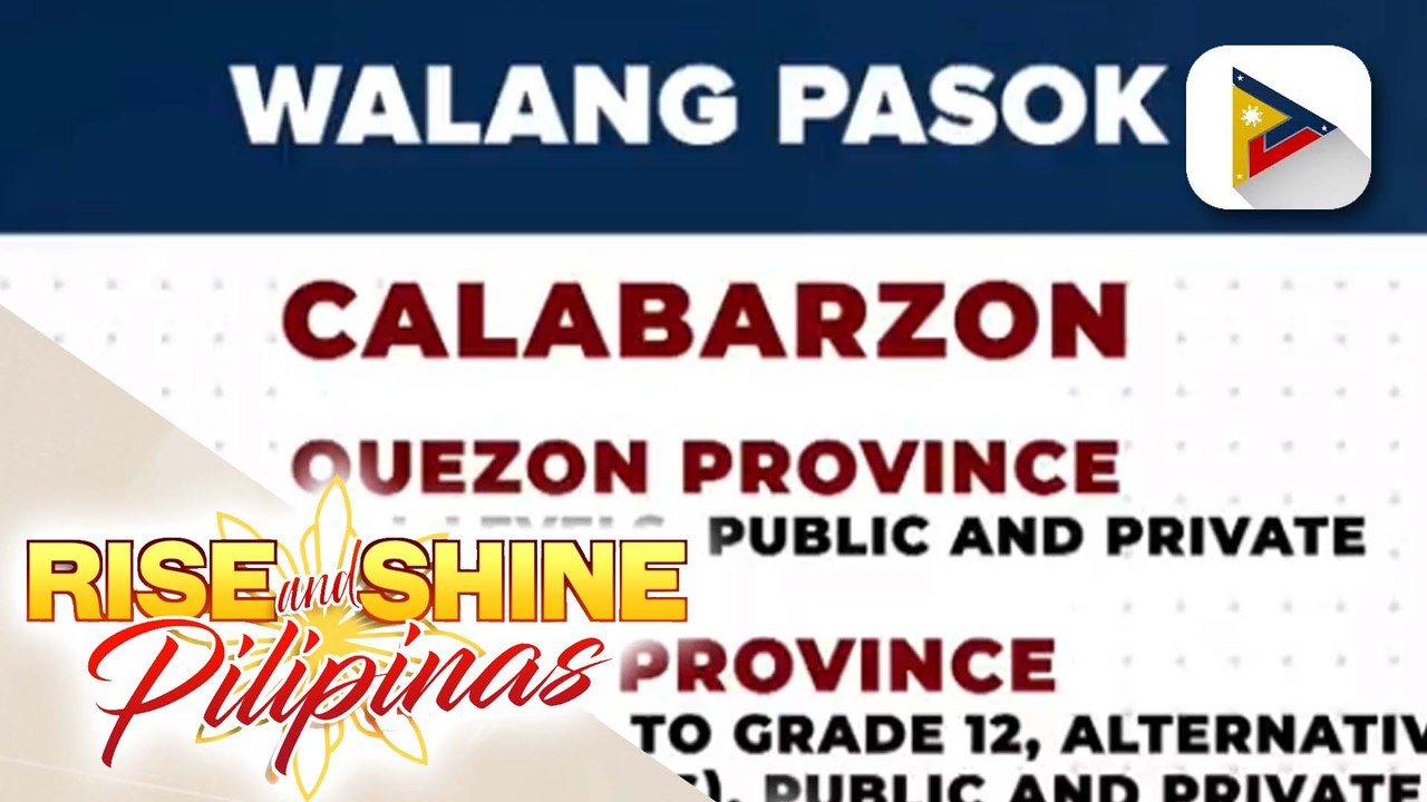 Pasok sa ilang paaralan sa bansa, suspendido pa rin ngayong Biyernes