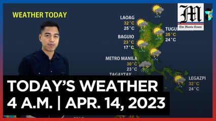Today's Weather, 4 A.M. | April 14, 2023