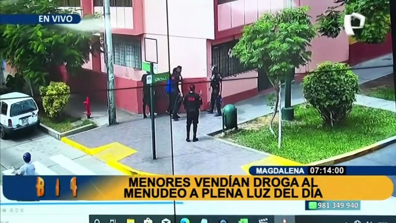 Magdalena: intervienen a dos menores de 14 y 17 años que vendían droga en el distrito