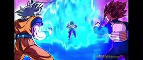 broly ultra instinct form use on Goku and vegeta