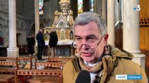 Vive émotion à Angers après l'attaque d'une nouvelle églises où les statues ont été décapitées et les croix brisées : 