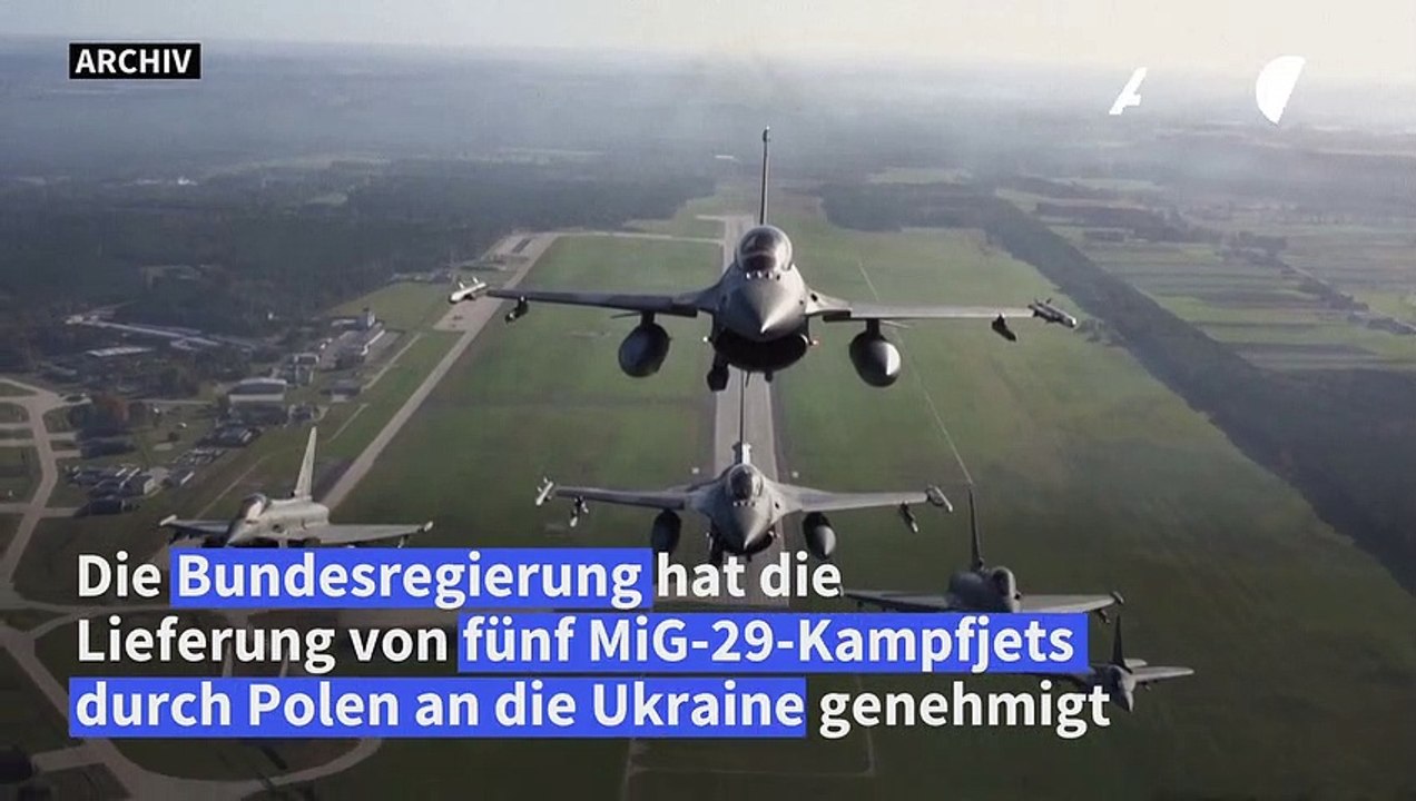 Deutschland billigt Lieferung von MiG-29-Kampfjets durch Polen an Ukraine
