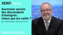 Ascension sociale des descendants d'immigrés : mieux que les natifs ? [Alexandre Mirlicourtois]