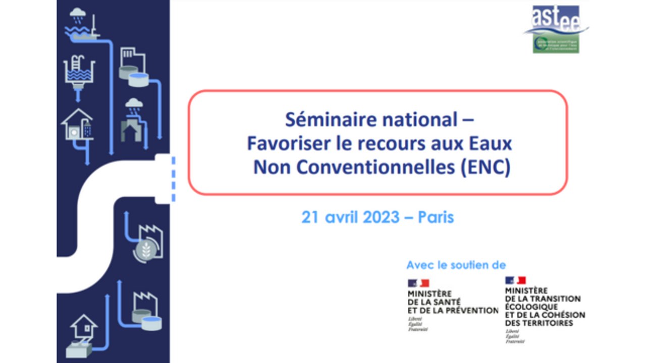 Séminaire national sur le recours aux Eaux Non Conventionnelles (ENC)