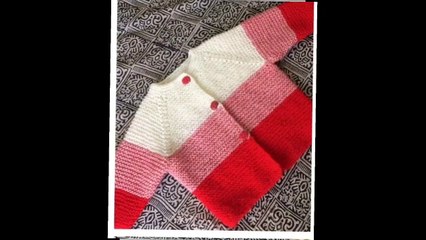 Very beautiful handknitting baby sweater design