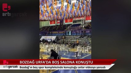 AKP'nin Urfa adayı Bekir Bozdağ boş salona konuştu