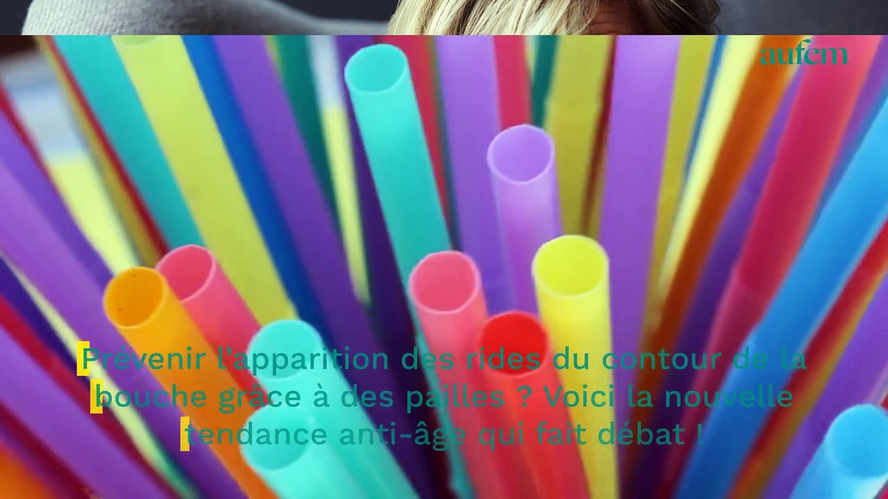 Paille “anti-rides” : le nouvel accessoire anti-âge pour éviter les rides autour de la bouche