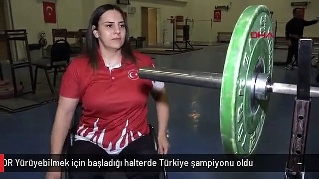 SPOR Yürüyebilmek için başladığı halterde Türkiye şampiyonu oldu