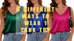 6 Different ways to wear 1 tank top | 2023 Outfit Ideas | hacks