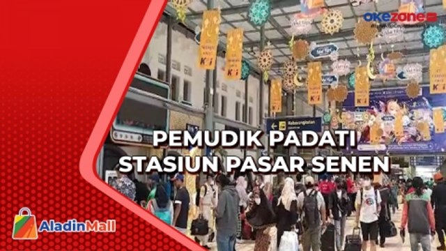 Mudik Lebih Awal, Penumpang Padati Stasiun Pasar Senen