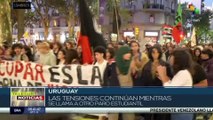 Uruguay: Estudiantes y profesores protestan contra decisiones de autoridades públicas
