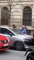 Enfrentamiento entre conductores en el centro de Barcelona