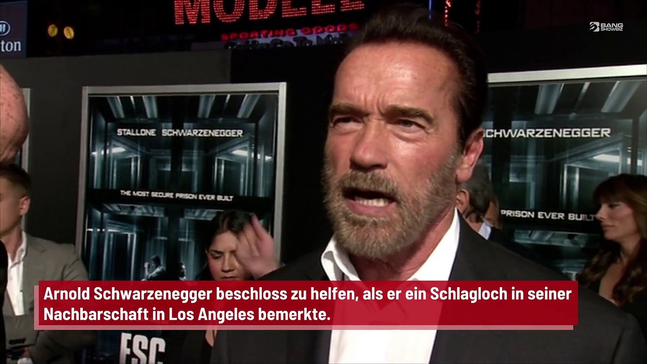 Arnold Schwarzenegger legt selbst Hand an