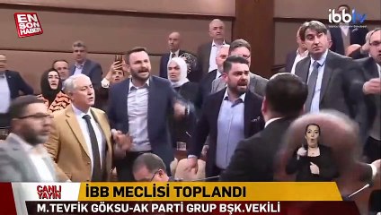 İBB Meclisi'nde gergin anlar
