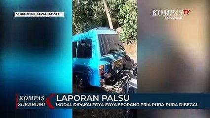 Modal Dipakai Foya-Foya Seorang Pria Pura-Pura Dibegal